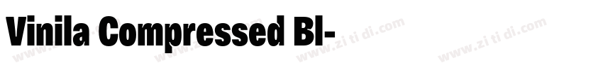 Vinila Compressed Bl字体转换